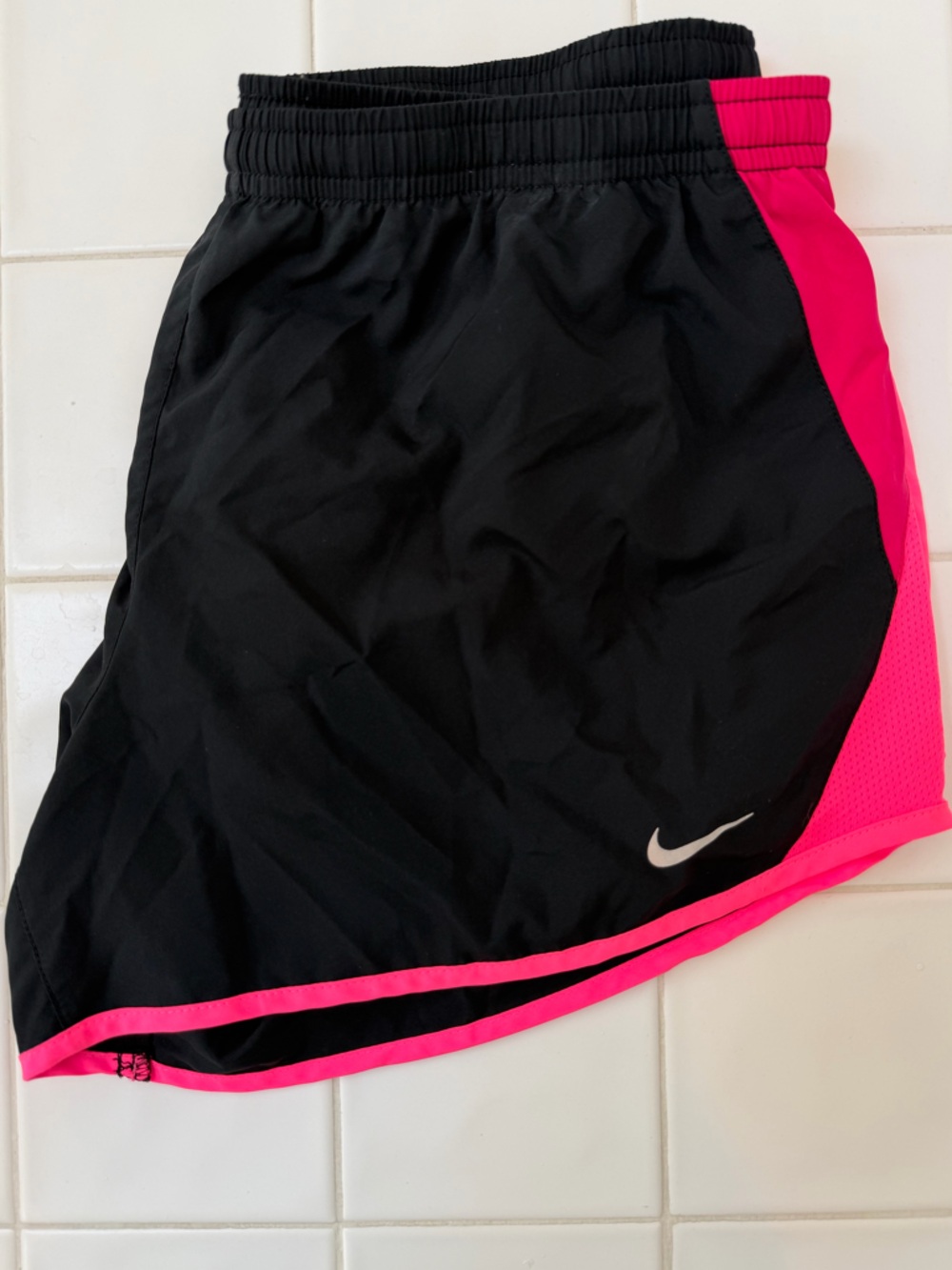 Nike Black & Hot Pink Running Shorts